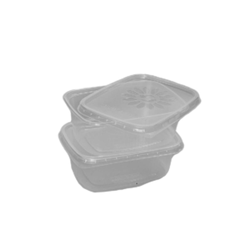 Sausbak + Deksel Rechthoek 200cc/108mm ProPac 250st