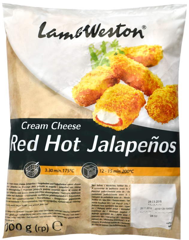 Cheddar Jalapenos Lambweston 6x1kg
